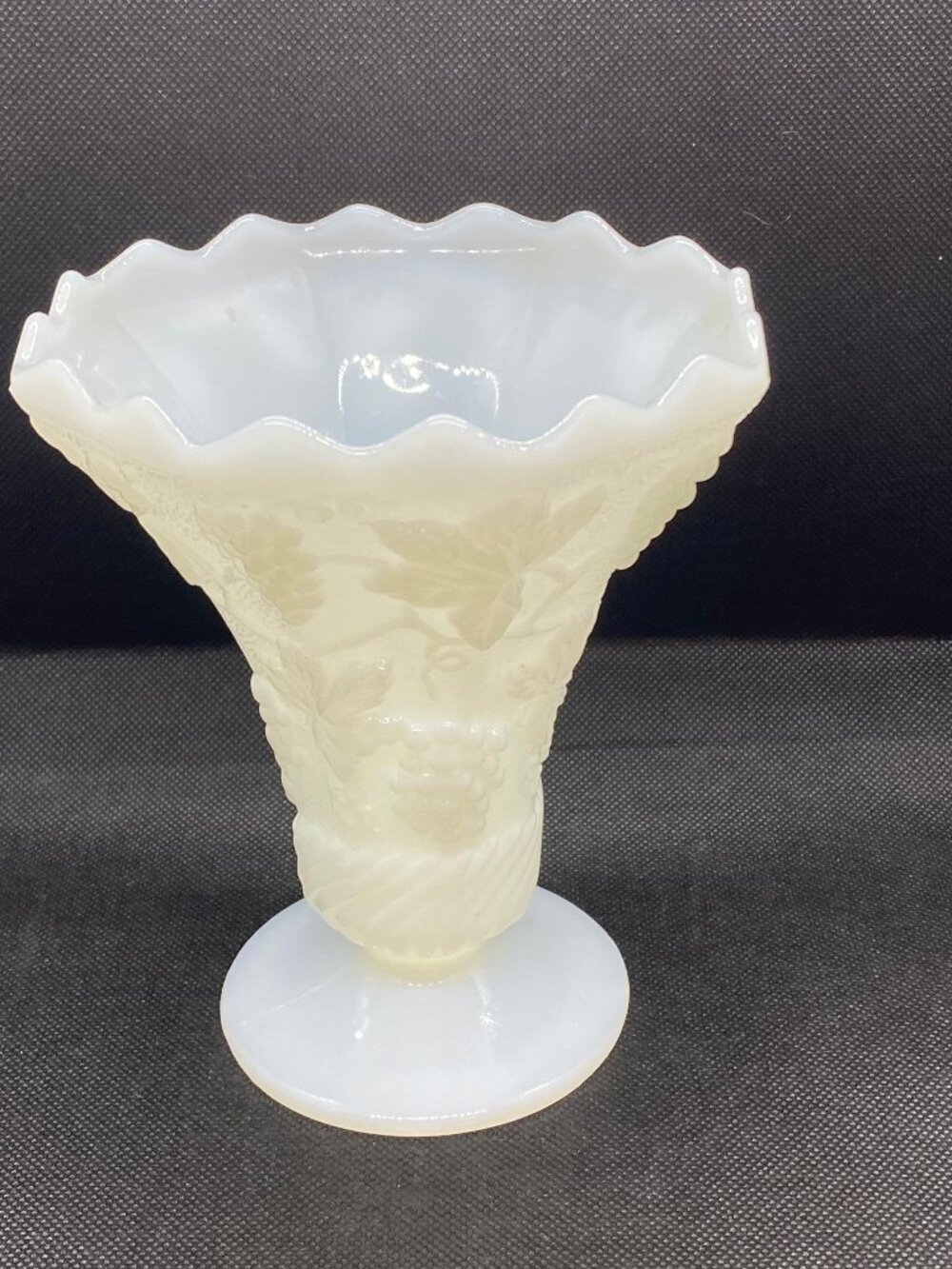 Milk Glass Vase or Punch Bowl Base